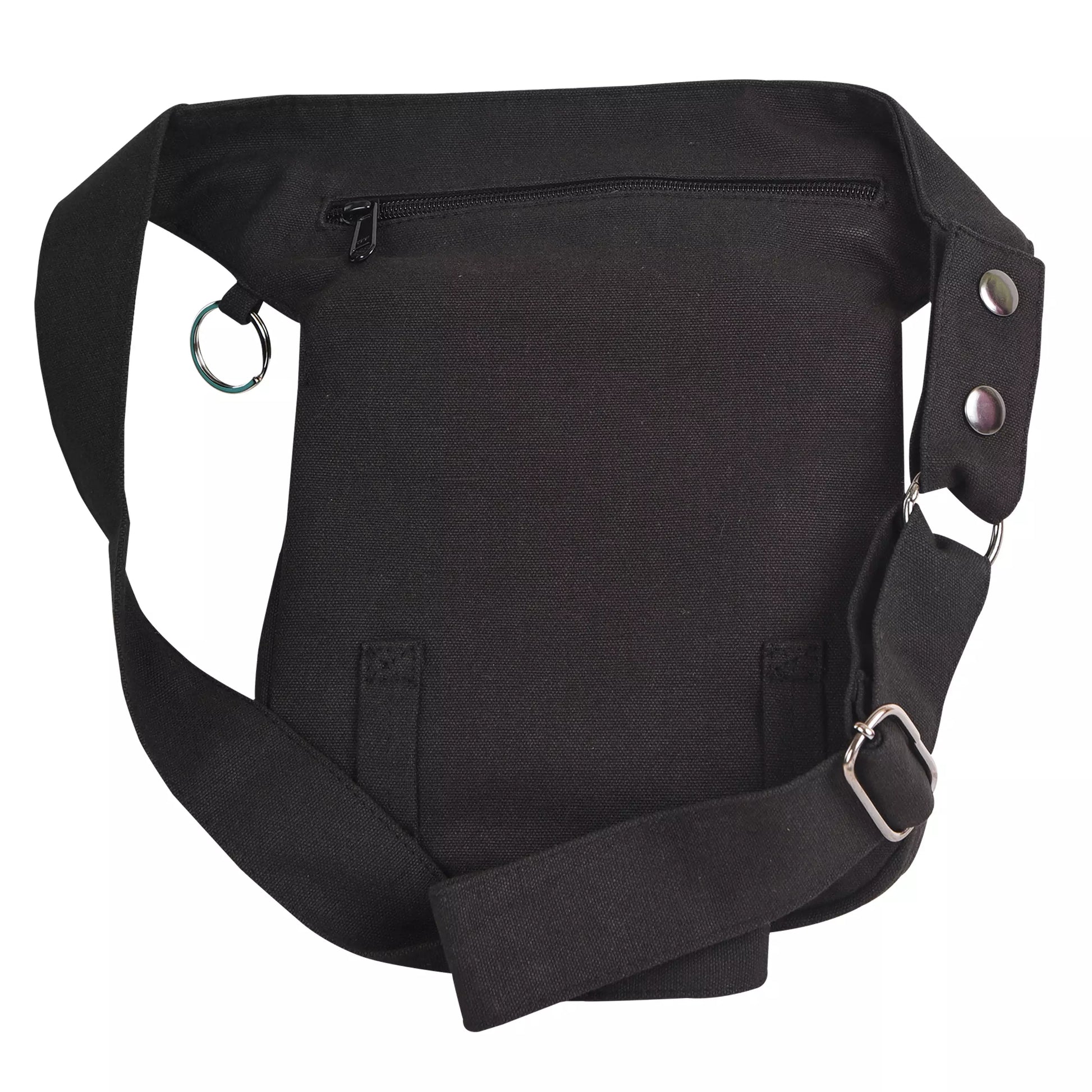 Nijens Gassi-Tasche Hannover aus Canvas in Schwarz  – Rückansicht