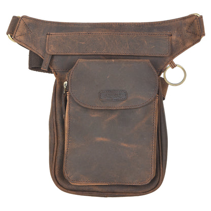 Gassi-Tasche Leder Dunkelbraun - S-XXXL - Nijens Hannover