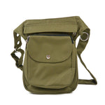 Wasserabweisende Hüfttasche in Grün von Nijens. Ideal als Gassitasche, Alltagstasche. Praktisch mit mehreren Fächern & verstellbarem Gürtel.