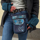 S-XXXL Gassi-Tasche Wasserabweisende mit Pfote&Herz Paisley Saphirblau - Hannover ZHS 71013-P6