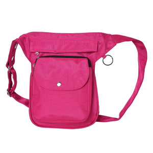 Nijens Gassi-Tasche Wasserabweisende Einfarbige Fuchsia