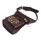 Dog Walking Bag water repellent with Paw Mandala Embroidery brown - Hannover HS 307