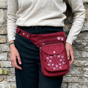 Gassi-Tasche, Wasserabweisende, Pfoten Mandala-Stickerei - Hannover HS 312 Nijens