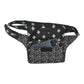 Bauchtasche "Kathmandu" Baumwoll-Stoff Schwarz-Braun (846)