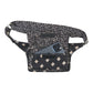 Bauchtasche "Kathmandu" Baumwoll-Stoff Schwarz-Braun (846)