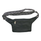 Bauchtasche "Kathmandu" Baumwoll-Stoff Schwarz-Braun (846)