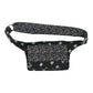 Bauchtasche "Kathmandu" Baumwoll-Stoff Schwarz-Braun (846)