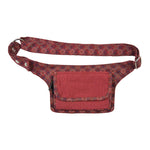 Bauchtasche Hippie Tasche Stoff in Rot 