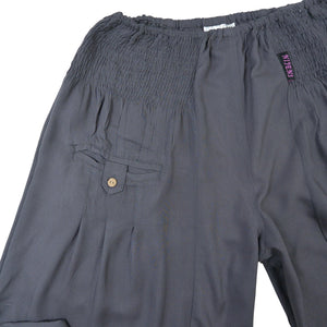 Hose Pluderhose Pumphose aus Viskose Anthrazit - Nijens