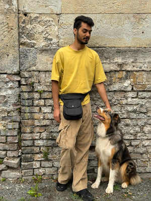 Gassi-Tasche "Super-Hannover" Baumwoll-Canvas Charcoal (Denim 001)