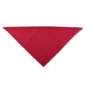Dreieckige Hundehalstuch, Hundebandana, Stoff in Rot mit Ankern Muster. Nijens Shop