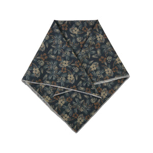 Stoff mit Totenkopf Muster (braun-grau), Halstuch für Hund. Nijens Shop
