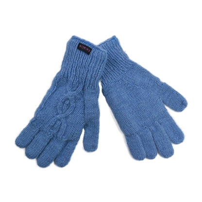Handgestrickte warme Handschuhe mit Muster