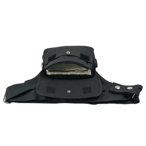 Bauchtasche Hippie Tasche aus Stoff Flaschengrün 2