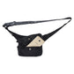 Bauchtasche aus Stoff Schwarz, florales Muster, polka Dot, Handy-Tasche