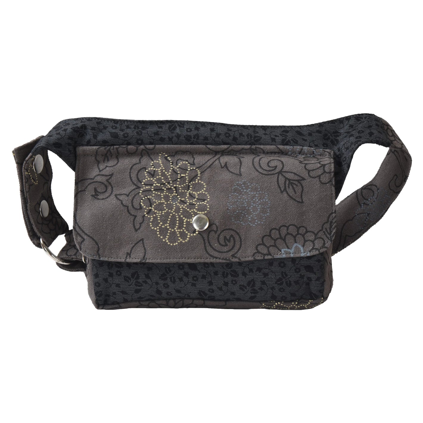 Nijens Bauchtasche Hippie Tasche aus Stoff in Grau