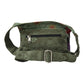 Nijens Bauchtasche Hippie Tasche in Khaki mit Orange Blumen. Rückansicht