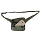 Nijens Bauchtasche Hippie Tasche in Khaki mit Orange Blumen mit Handyfach