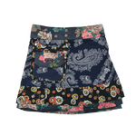 Kinderrock aus weichem Baumwollstoff, Paisley Dunkelblau