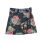 Kinderrock aus weichem Baumwollstoff, Paisley und Blumenmuster Dunkelblau