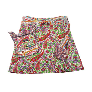 Kinderrock zum wenden, Wenderock aus Baumwollstoff Bunt mit Paisley und abnehmbarer Taschen.