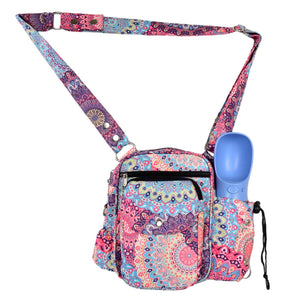 3-in-1 Gassi-Bag im bunten Mandala Design  – Für Wasser, Snacks & Beutel - Konstanz 505 Nijens Shop