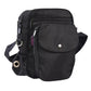 Wasserabweisende Gassi-Tasche in Schwarz mit Kotbeutelspender. 