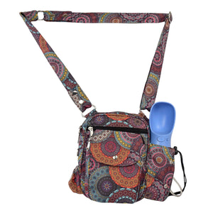 Umhängetasche mit verstellbarem Gurt, Gürtelverlängerung und Flaschen- sowie Kotbeutelhalter - Konstanz 71084 Nijens Shop