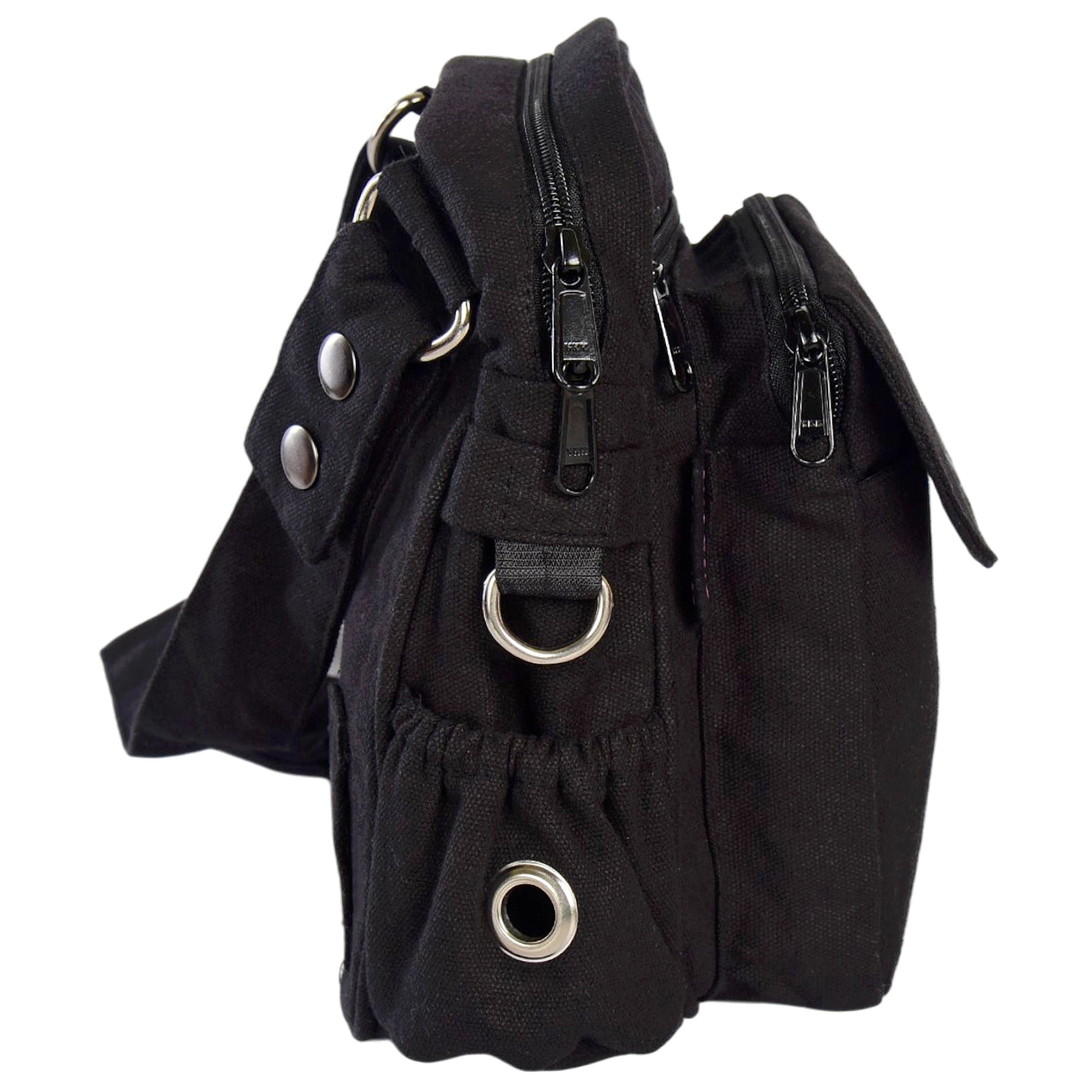 Multifunktionale Gassi-Tasche mit Trinkflaschenhalter - Konstanz black Nijens Shop