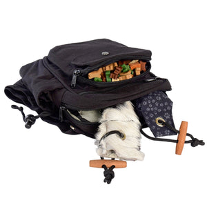 Multifunktionale Gassi-Tasche mit Trinkflaschenhalter - Konstanz black Nijens Shop