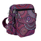 Farbenfrohe Gassitasche im lila-roten Mandala Design von Nijens mit seitlichem extra Fach und Öse für Kotbeutel - Konstanz 71082 Nijens Shop