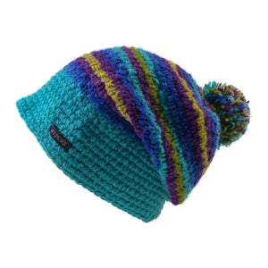 Bommelmütze, Wollmütze Gestreift aus Schurwolle - Krian C-32 Nijens Shop