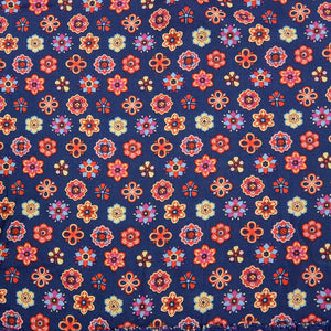 Nijens Sommerkleid Kinderkleid Strandkleid aus Viskose blau-orange 2