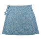 Sommerrock Wickelrock aus Viskose Blau mit Paisley 3