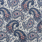  Viskose Stoff, Paisley in Blau