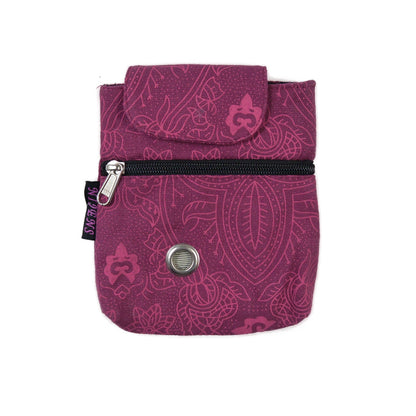 Baza Leckerli-Tasche aus Canvas in Pink mit Reißverschlussfach und Metallöse als Kotbeutelspender