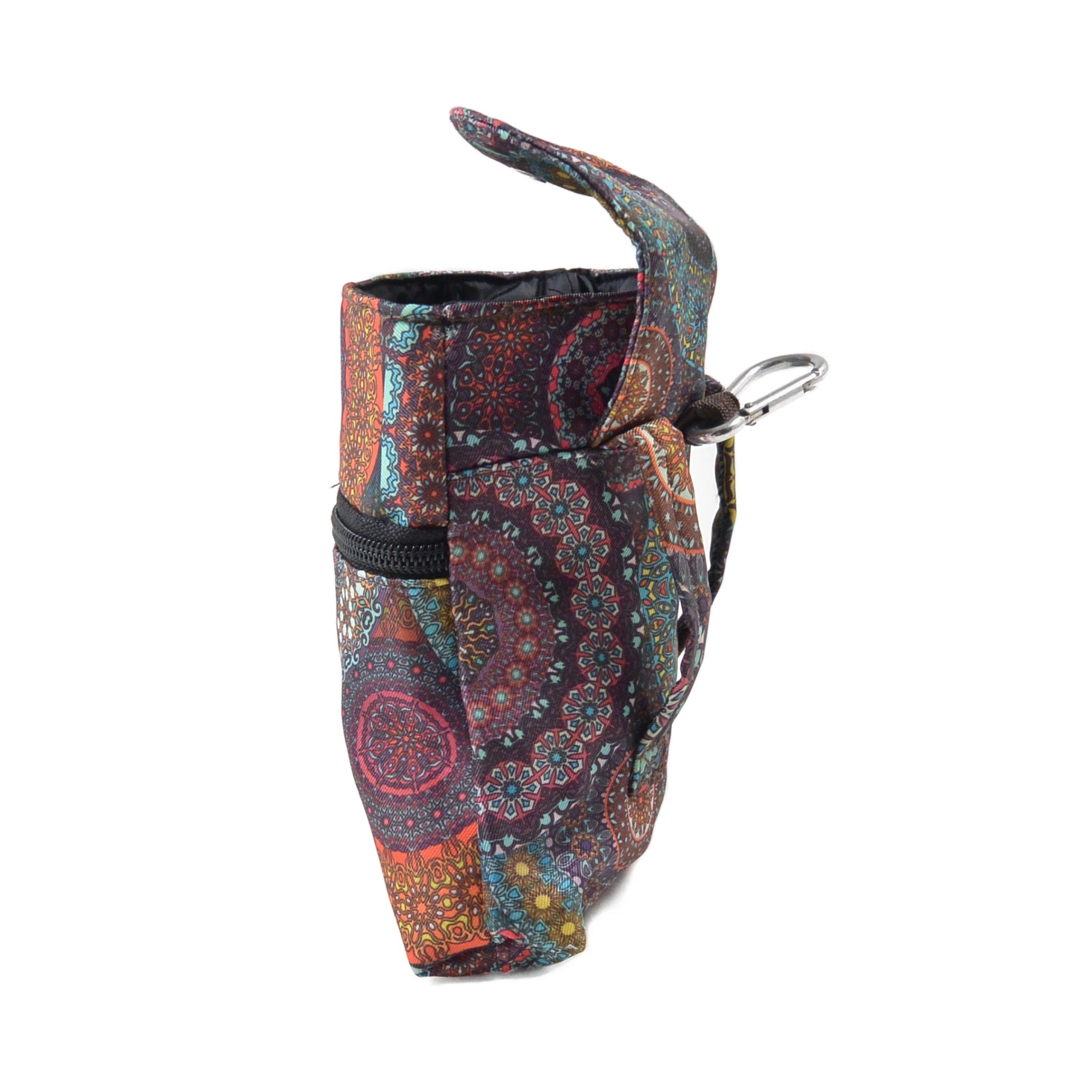 Baza Hundekotbeutelspender Mandala – stylische Leckerli-Tasche wasserdicht mit Karabiner und zwei stabilen Gürtelschlaufen