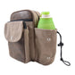 Hundetasche Konstanz in Braun und Sand mit integriertem Flaschenhalter für Trinkflasche, robust und praktisch für unterwegs