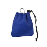 Leder-Leckerlibeutel Cabra in Royalblau mit Kordelzug und Karabiner