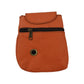 Leder Leckerli-Tasche in Orange mit Metallöse für Hundekotbeutel
