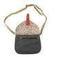 Farbenfrohe Leder Tasche mit Gepard-Muster. Nijens