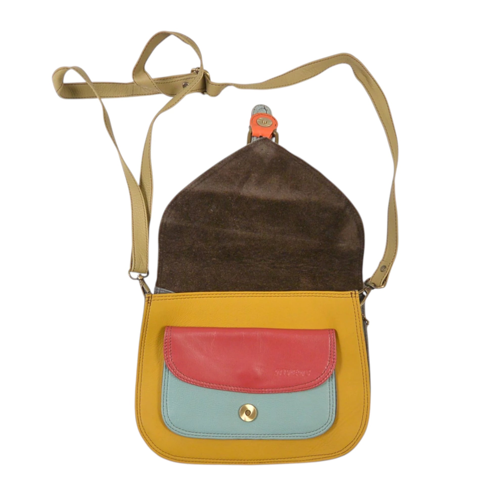 Farbenfrohe Leder Tasche Nijens