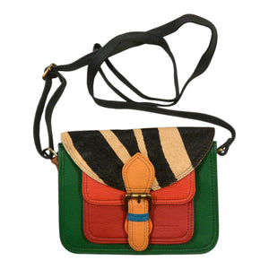 Kleine bunte Leder-Tasche mit Zebra-Muster – stilvoll & praktisch für jeden Tag