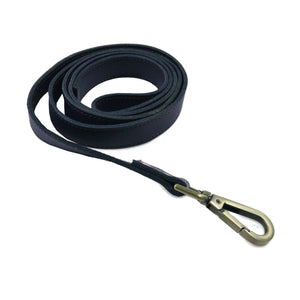 Hundeleine aus Leder Dunkelblau - Führleine Leder Nijens Shop