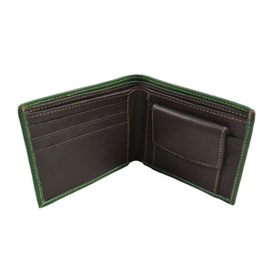 Leder Portemonnaie, Geldbörse aus Leder -  Grün C-101 Nijens Shop