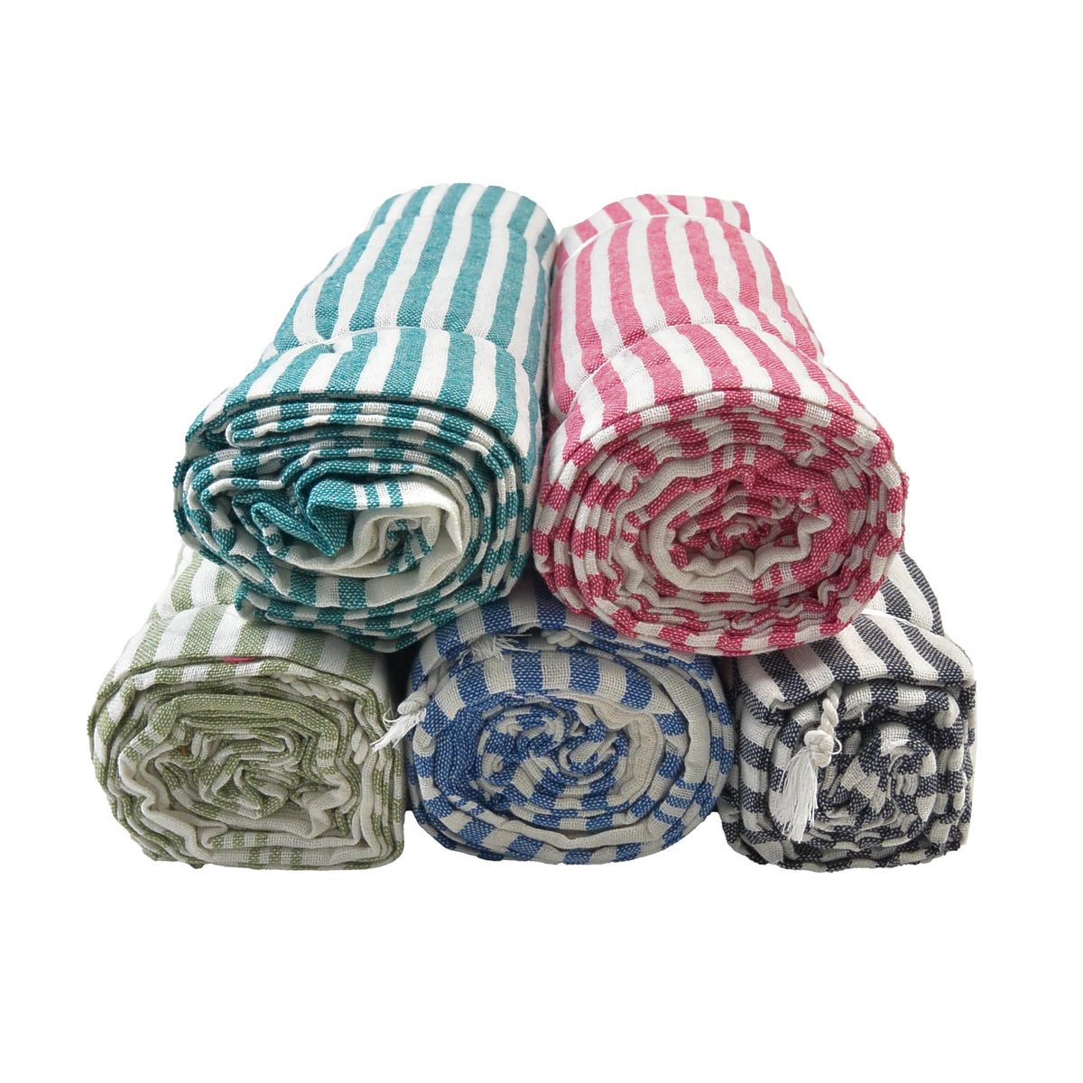 Strand- & Saunatuch Gestreift – 100 % Baumwolle