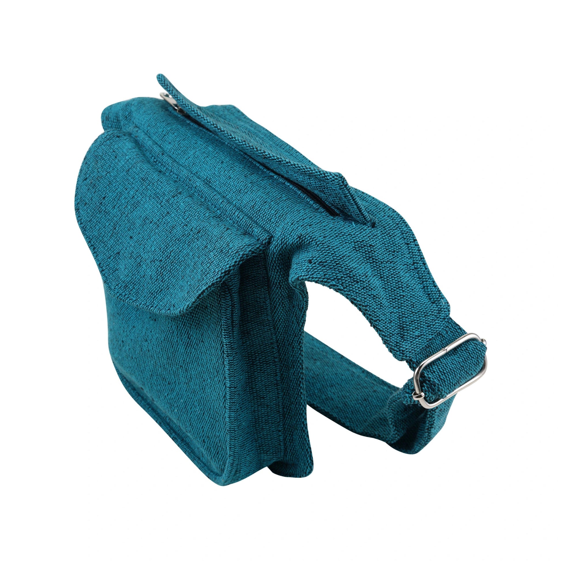 Gürteltasche aus Stoff in Türkisblau, Nijens