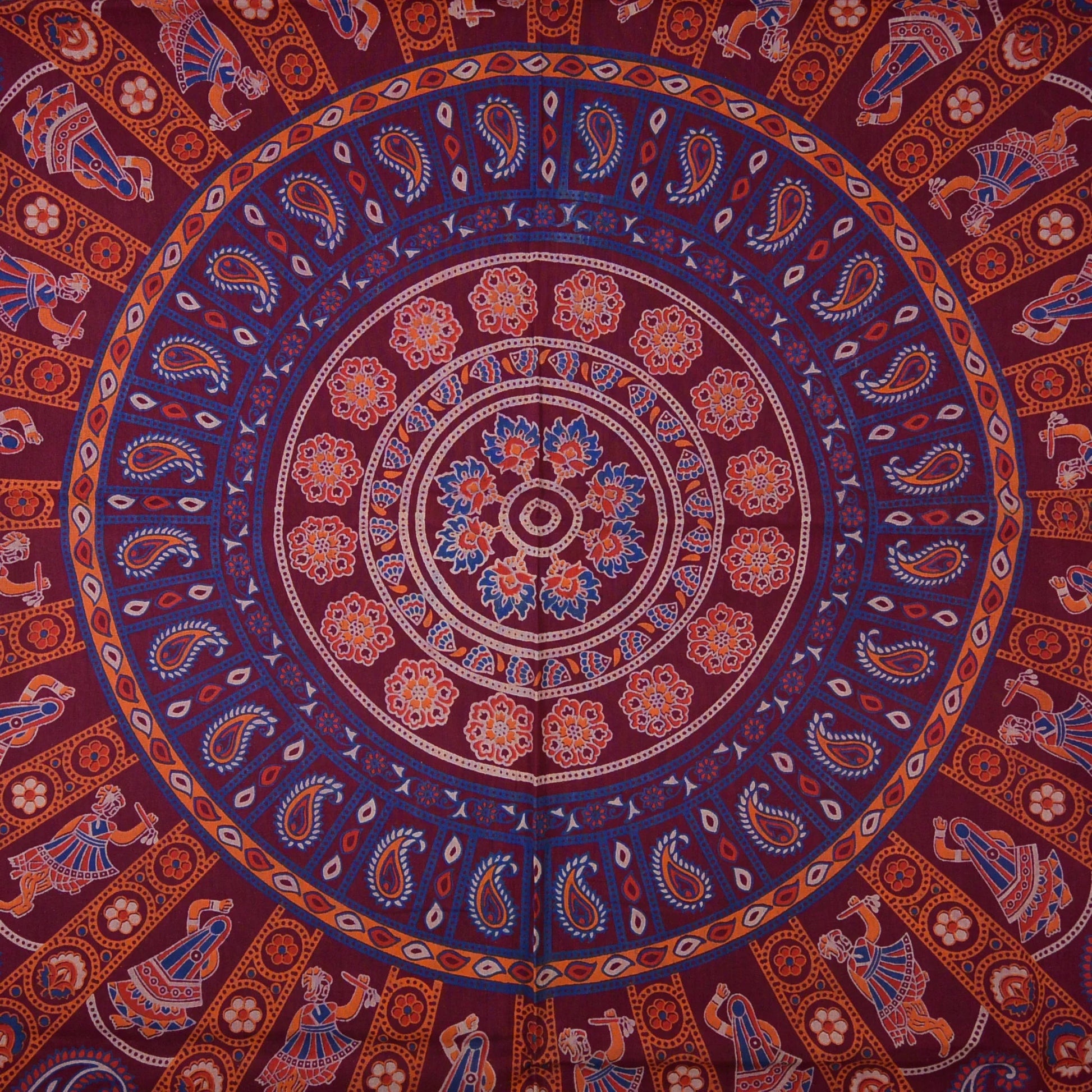 Indisches Laken Wandtuch Mandala Hippie Tagesdecke - Dekor Decke Groß 420 / 96 Nijens