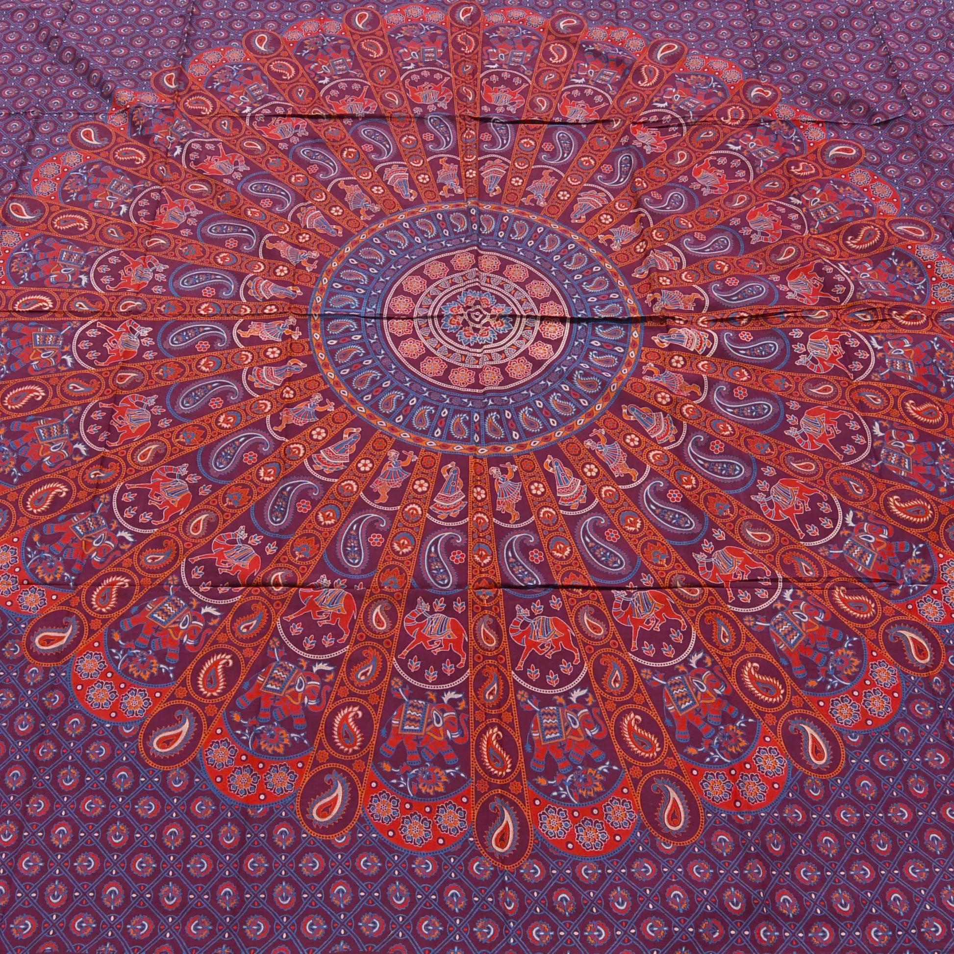 Indisches Laken Wandtuch Mandala Hippie Tagesdecke - Dekor Decke Groß 420 / 96 Nijens