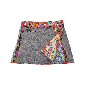 Winter skirt Reversible skirt Wrap skirt wool /cotton fabric - Rocksana Tweed Long 239